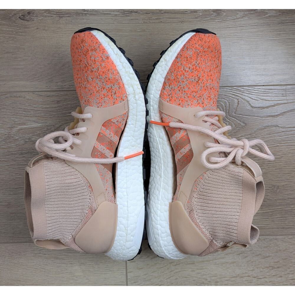 Adidas Womens Ultraboost X All Terrain LTD 8.5 Orange Pink Running Primeknit - Picture 4 of 10